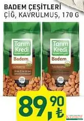 TARIM KREDİ BADEM ÇEŞİTLERİ 170 G TARIM KREDİ BADEM ÇEŞİTLERİ 170 G